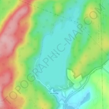 Sterling Lake topographic map, elevation, terrain