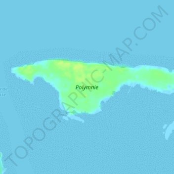 Polymnie topographic map, elevation, terrain