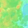 Hanelundssjön topographic map, elevation, terrain