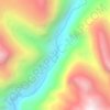 Wengshui River topographic map, elevation, terrain