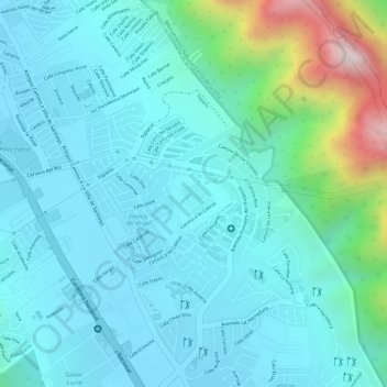 aaaaaaaaaaa topographic map, elevation, terrain