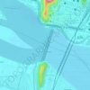 Prakasam Barrage topographic map, elevation, terrain