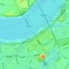 Jamsil Hanriver park topographic map, elevation, terrain