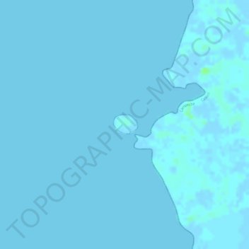 Isla de Piedras topographic map, elevation, terrain