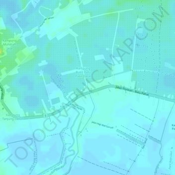 Parit Bukit Batu Pasir topographic map, elevation, terrain