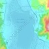 Lake Zarivar topographic map, elevation, terrain