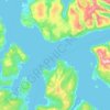 Malangen topographic map, elevation, terrain
