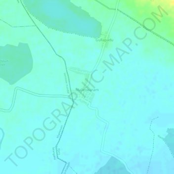 Malleswaram topographic map, elevation, terrain