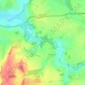 Hilton Brook topographic map, elevation, terrain