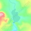 Macubeni Dam topographic map, elevation, terrain