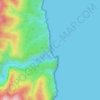 Cala Luna topographic map, elevation, terrain
