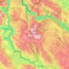 Durmitor National Park topographic map, elevation, terrain