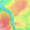 Clifton Down topographic map, elevation, terrain