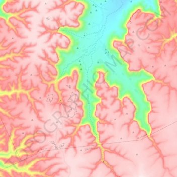 Wadi Duhur topographic map, elevation, terrain