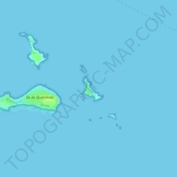 Île de Litiry topographic map, elevation, terrain