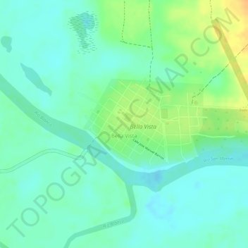 Bella Vista topographic map, elevation, terrain