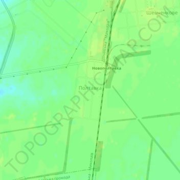 Poltavka topographic map, elevation, terrain