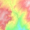 Río Upía topographic map, elevation, terrain