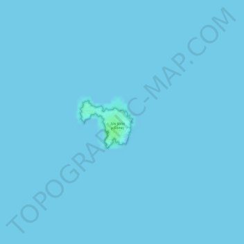 Isla Salas y Gómez topographic map, elevation, terrain