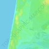 Henne Strand topographic map, elevation, terrain