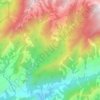 Río Lanas topographic map, elevation, terrain