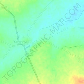 temple topographic map, elevation, terrain