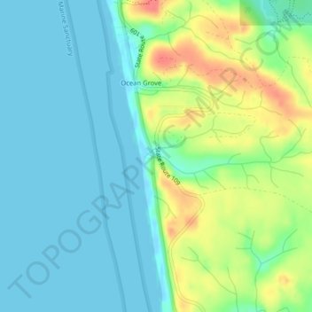 Roosevelt Beach Conservation Area topographic map, elevation, terrain