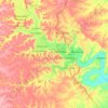 M'zab topographic map, elevation, terrain