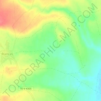 Balsa de Charco Hondo topographic map, elevation, terrain