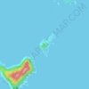 ハナグリ島 topographic map, elevation, terrain