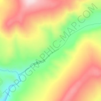 Galwan topographic map, elevation, terrain