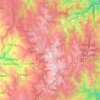 Sierra Nevada del Cocuy topographic map, elevation, terrain