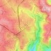 Golgotha topographic map, elevation, terrain
