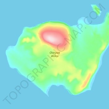 Hayes Island topographic map, elevation, terrain