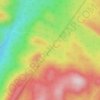 Lac Hobard topographic map, elevation, terrain