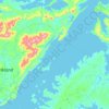 Falkland Sound topographic map, elevation, terrain
