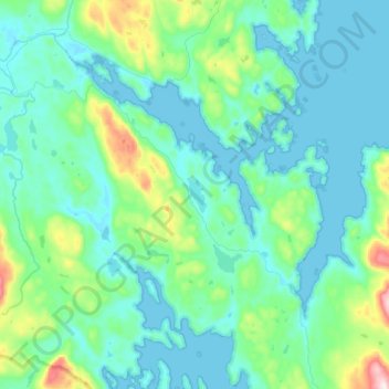 Thorne Bay topographic map, elevation, terrain