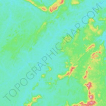 Kabalebo topographic map, elevation, terrain