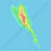 Wakaya Island topographic map, elevation, terrain