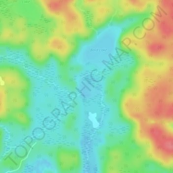 Mud Lake topographic map, elevation, terrain