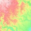 Mzamba River topographic map, elevation, terrain