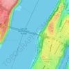Little Red Lighthouse topographic map, elevation, terrain