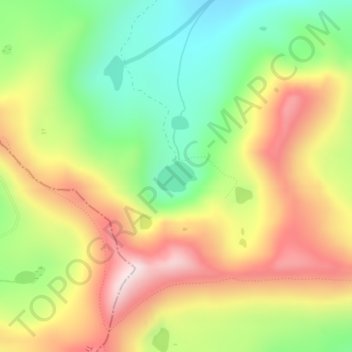 Cliff Lake topographic map, elevation, terrain