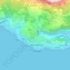 Herceg Novi topographic map, elevation, terrain
