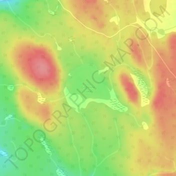 Gisborne Lake topographic map, elevation, terrain