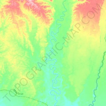 Kamundan topographic map, elevation, terrain