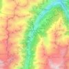 Mattertal topographic map, elevation, terrain