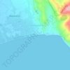 Kalamaki Beach topographic map, elevation, terrain