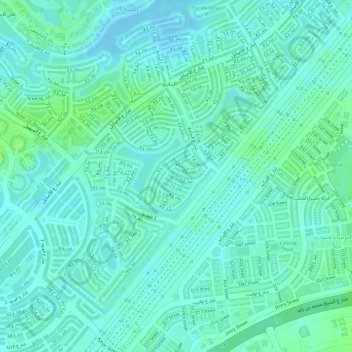 Springs 15 topographic map, elevation, terrain