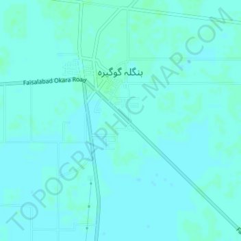 Bangla Gogera topographic map, elevation, terrain